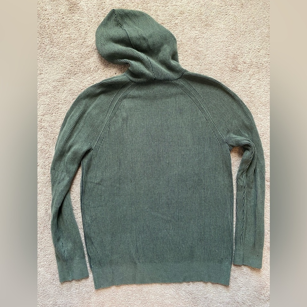 Express Ribbed Pullover With Hood - Picture 2 of 3